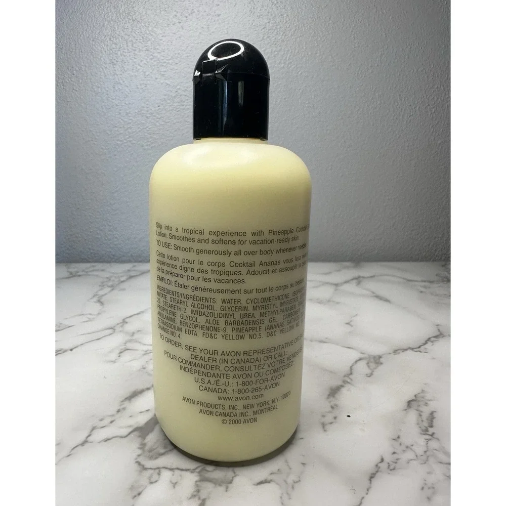 3 Vintage Avon Naturals Waterflowers Pineapple‎ Magnolia Spring Body Lotion New